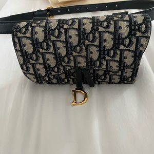 Dior saddle rectangular belt bag